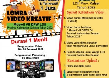 Ada Lomba Video Kreatif di Muswil VII DPW LDII Kalimantan Selatan