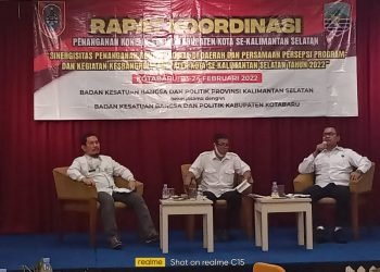 LDII Kotabaru Hadiri Rakor Penanganan Konflik Sosial Kesbangpol se- Kalsel