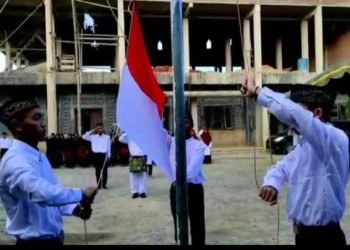 Syukuri Nikmat Kemerdekaan, Ponpes Baitul Makmur Gelar Upacara Bendera
