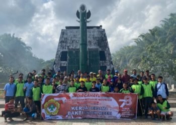 LDII Kotabaru Kerja Bakti Di TMP Bersama Dinsos dan Tagana