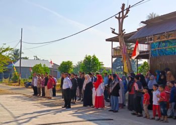 Warga LDII HSU Antusias Ikuti Upacara HUT ke 78 RI