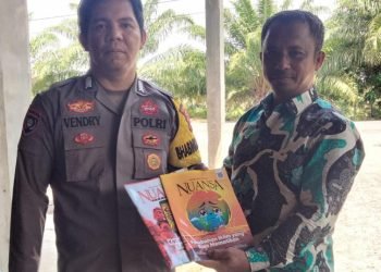 PAC LDII Kolam Kanan Terima Kunjungan Bhabinkamtibmas