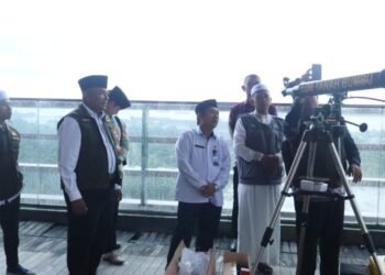 Kolaborasi Lintas Sektor, Tim Rukyatul Hilal DPD LDII Tanah Bumbu Pantau Hilal Bersama Kementerian Agama