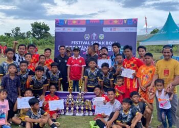 Miliki Lapangan Sendiri, FORSGI Tanah Bumbu Sukses Gelar Turnamen Sepak Bola U12 dan 15