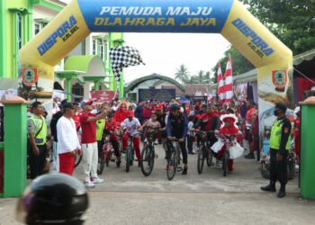Ratusan Warga Banjarmasin Ikuti Gowes & Jalan Sehat Karnaval Kemerdekaan