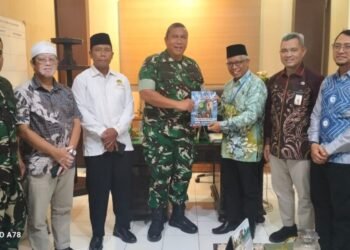 Silaturahmi ke Makorem 101/Antasari, LDII Kalsel Selaraskan 8 Program Strategis dengan TNI