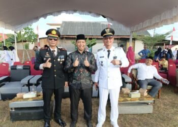 Sekretaris PC LDII Kintap Hadiri Upacara Penurunan Bendera HUT RI ke-81