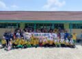 Semangat Kemerdekaan, Warga LDII HST Bersama Masyarakat Gotong Royong di SDN 2 Pawalutan